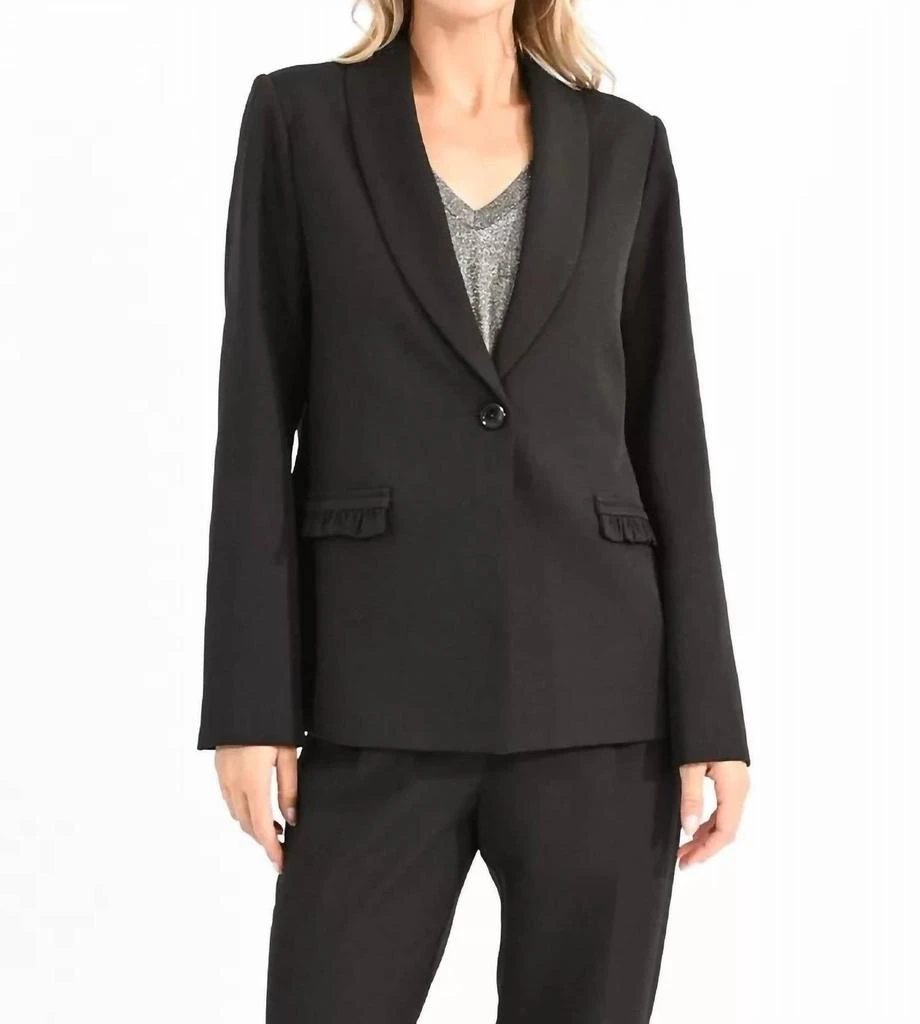Molly Bracken Molly Bracken - Ruffle Pocket Blazer 1