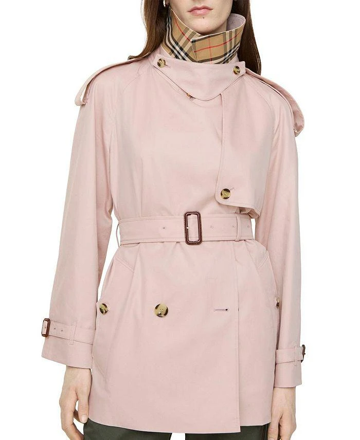 Burberry Short Tropical Gabardine Fitzrovia Trench Coat 2