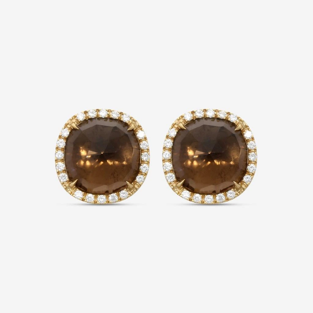 Marco Bicego Marco Bicego 18K Yellow Gold Diamond
London Smoky Quartz Stud Earrings OB1147-B2-QF01-Y