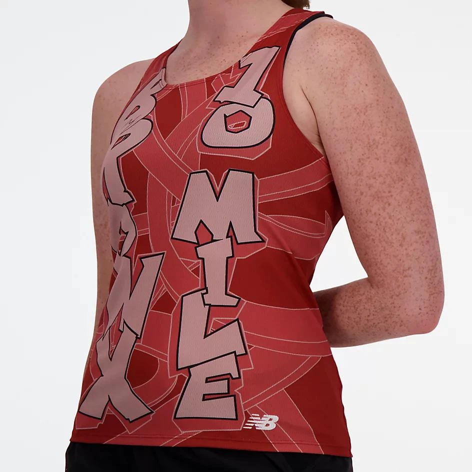 New Balance New Balance Bronx 10 Mile Printed Singlet 4