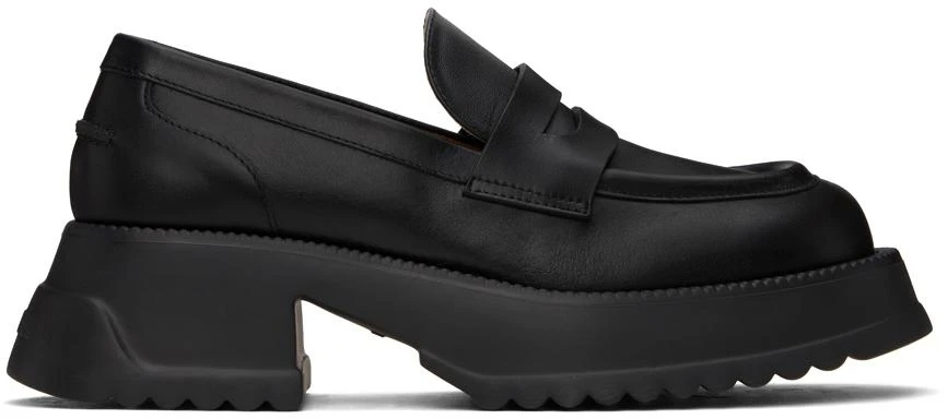 Marni Black Leather Platform Sole Loafers 1
