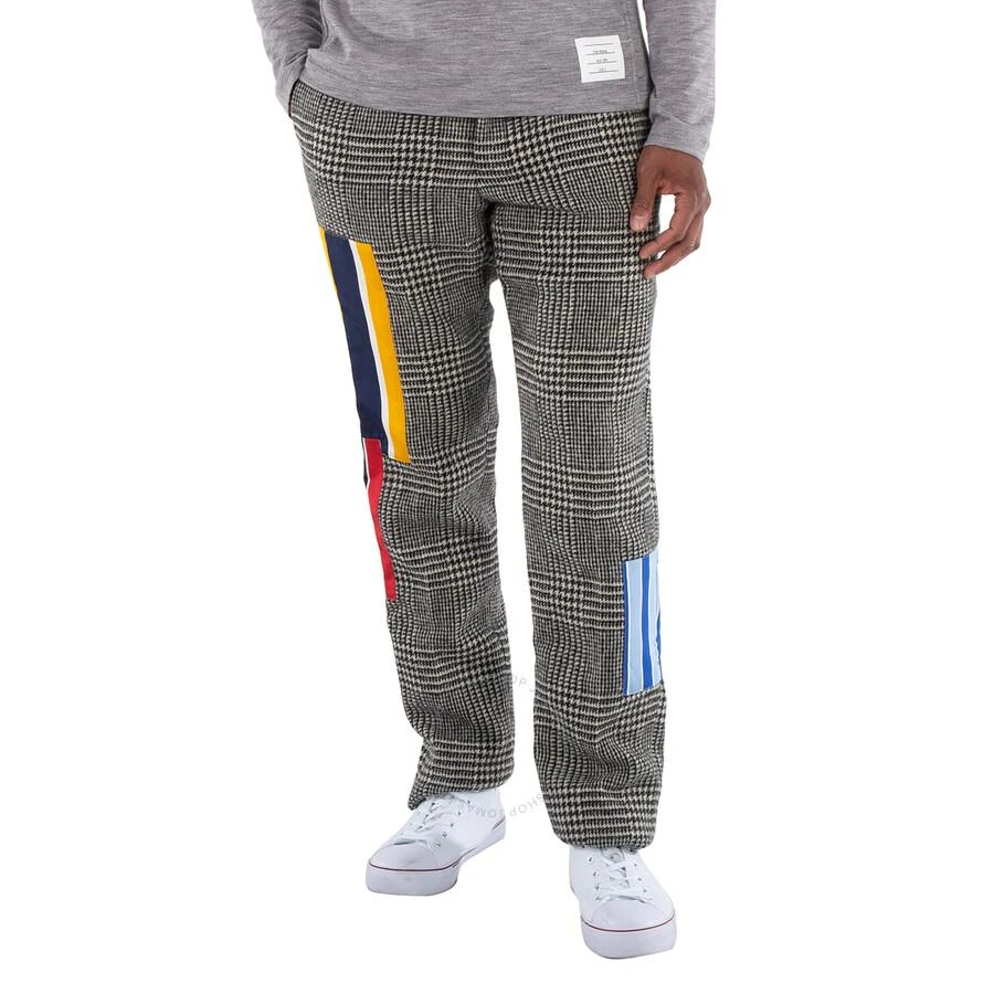 Thom Browne Patchwork Prince Of Wales Wool Trousers 2