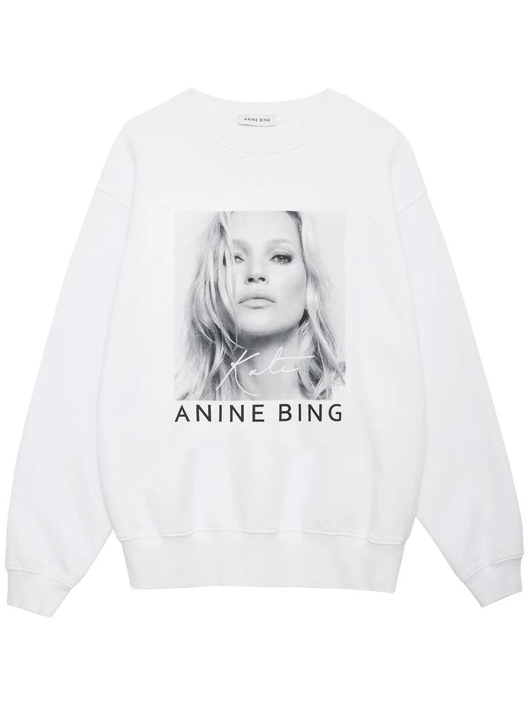 ANINE BING Ramona Kate Moss Cotton Sweatshirt 1