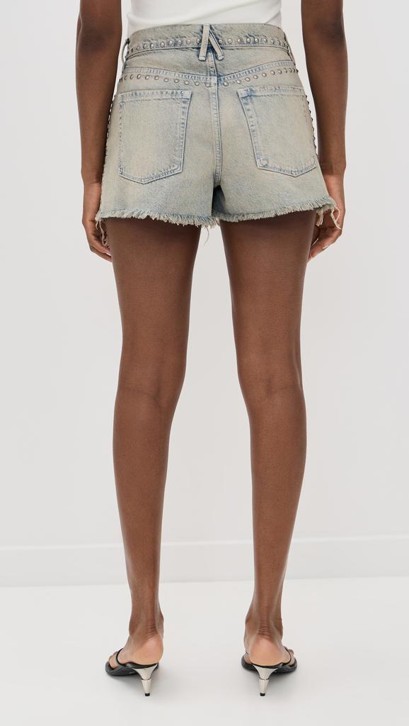 Good American Good 90s Studded Shorts