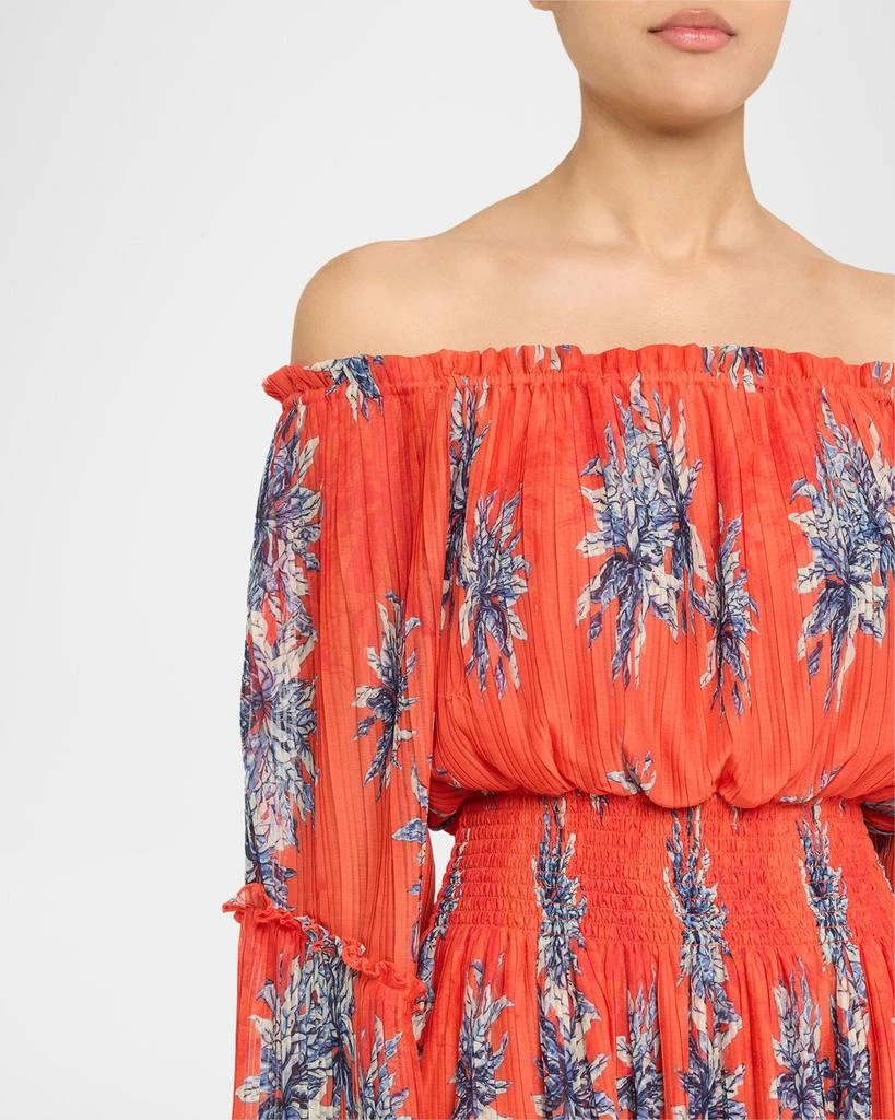 Ramy Brook Alyce Off-Shoulder Midi Dress 5