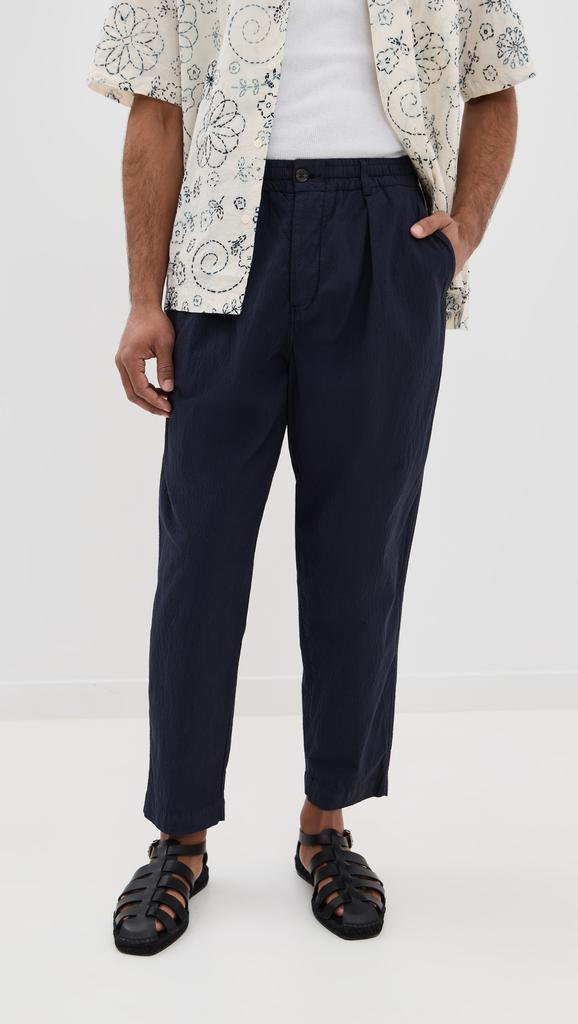 Universal Works Seersucker Pleated Track Pants
