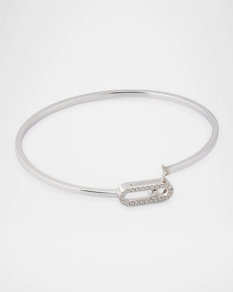 Messika MOVE UNO 18K WHITE GOLD FLEX DIAMOND PAVE BRACELET 4