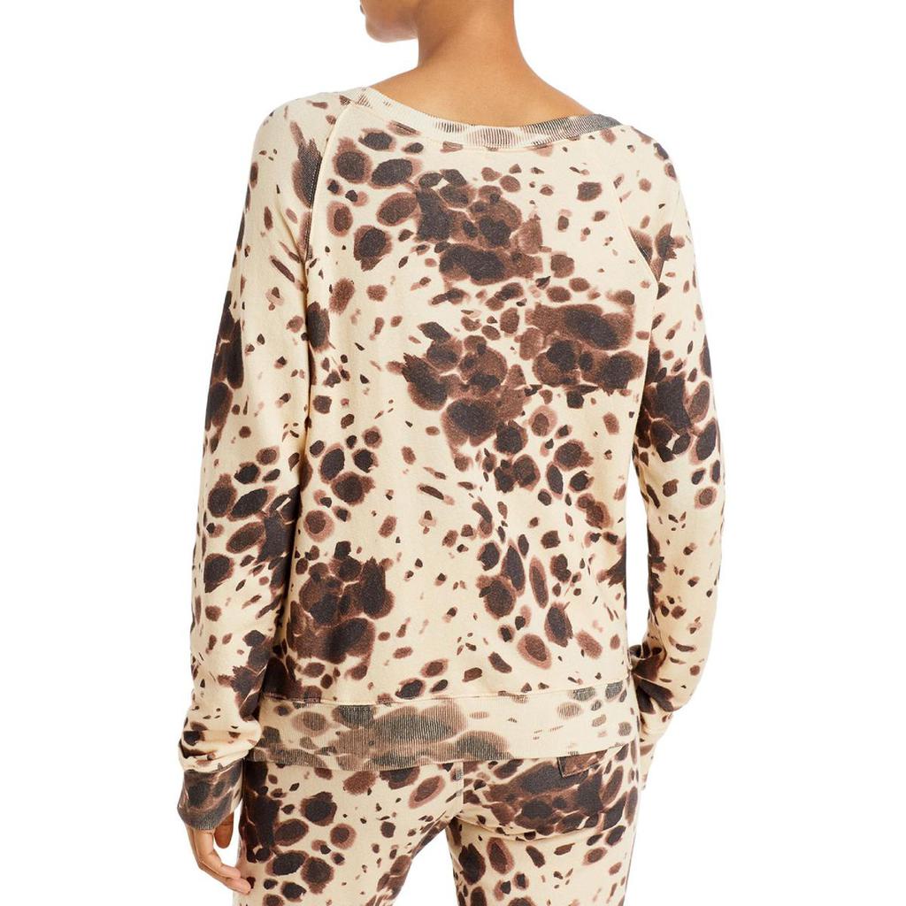 n:philanthropy Belize Womens Printed Destroyed Sweatshirt