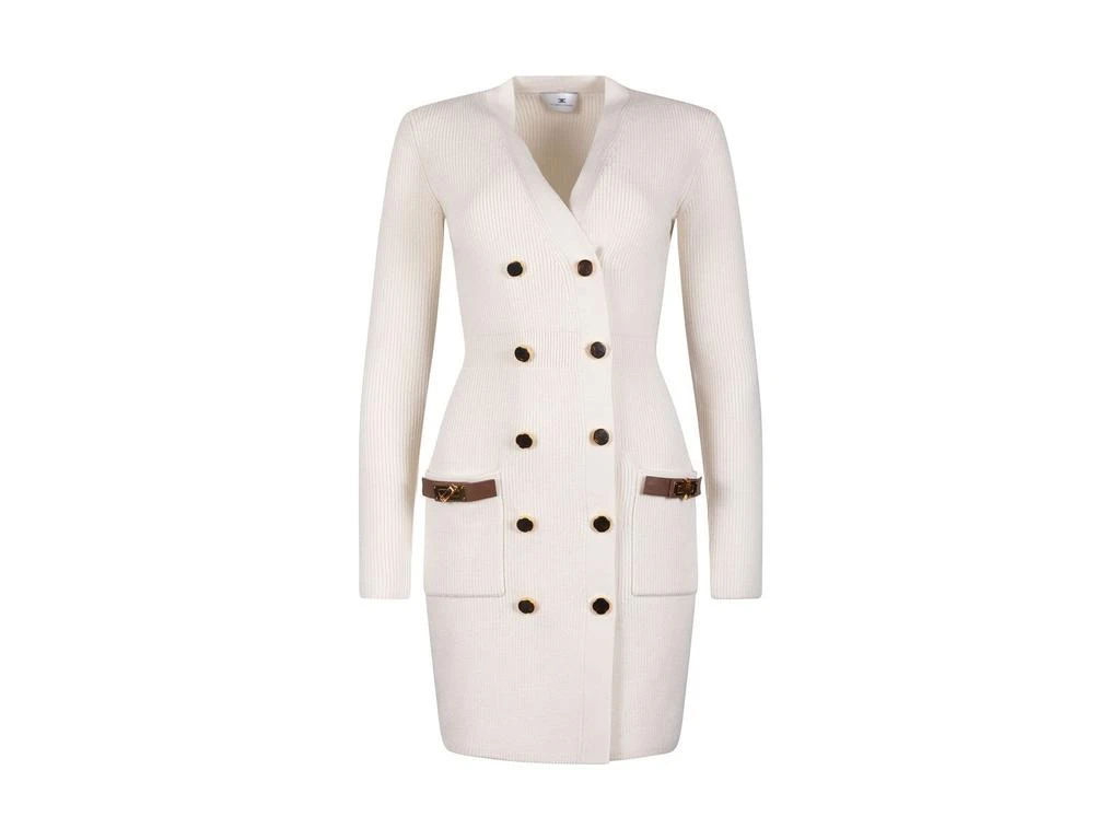Elisabetta Franchi Double-Breasted Knitted Mini Dress  On Sale Now with Up  to 27% Off | Discover Exclusive Deals & Savings at BeyondStyle  Authentic ELISABETTA  FRANCHI dresses|clothing|adult|apparel & accessories|women with Limited-Time