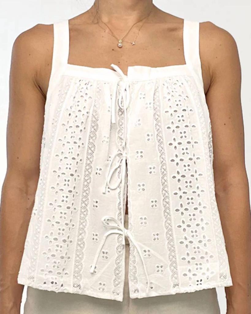 Greylin Greylin - Vivi Cotton Eyelet Top