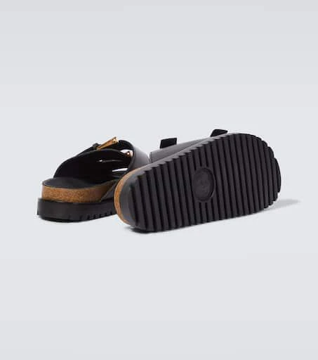 Versace Barocco leather-trimmed slides 7