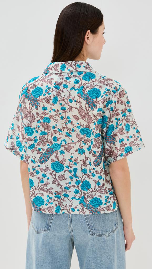 Alix of Bohemia Stevie Peacock Plume Shirt