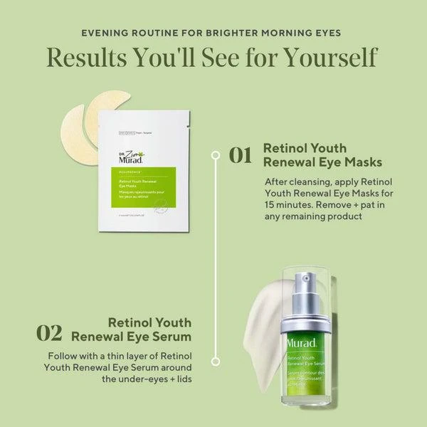 Murad Dr. Zion x Murad Retinol Youth Renewal Eye Masks (5 Pack) 6