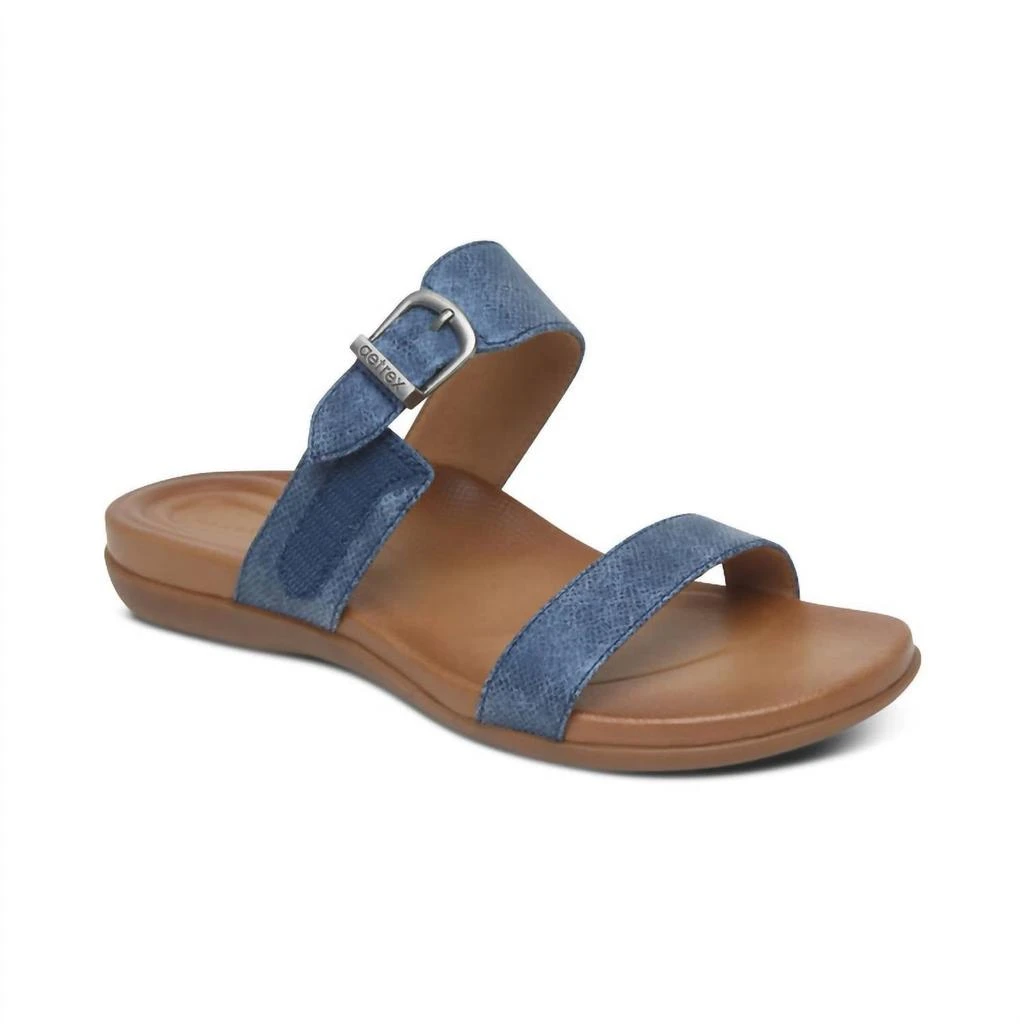 Aetrex Women's Mimi Sandal In Navy 2