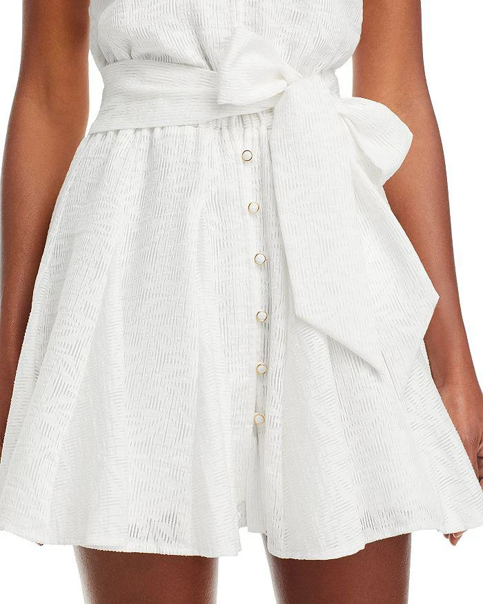 Ramy Brook Kallie V Neck Sash Belt Mini Dress 6