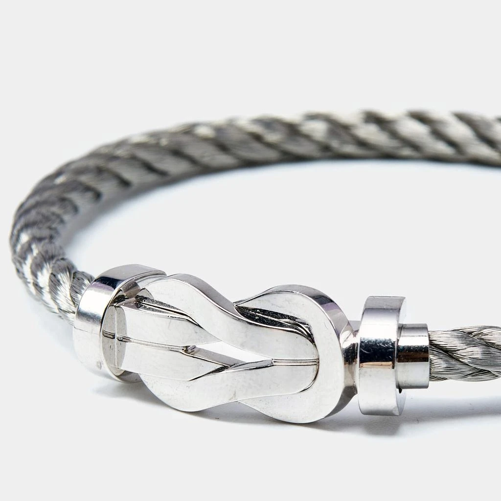 Fred Fred Chance Infinie 18k White Gold Stainless Steel Bracelet 17 3