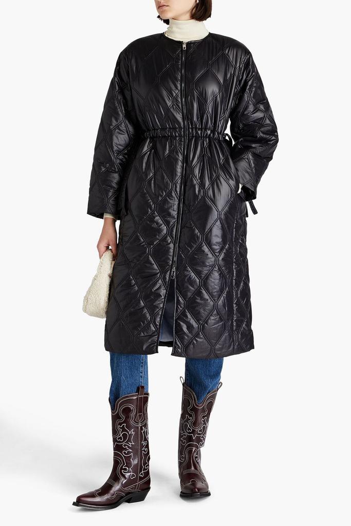 Ganni Quilted shell coat