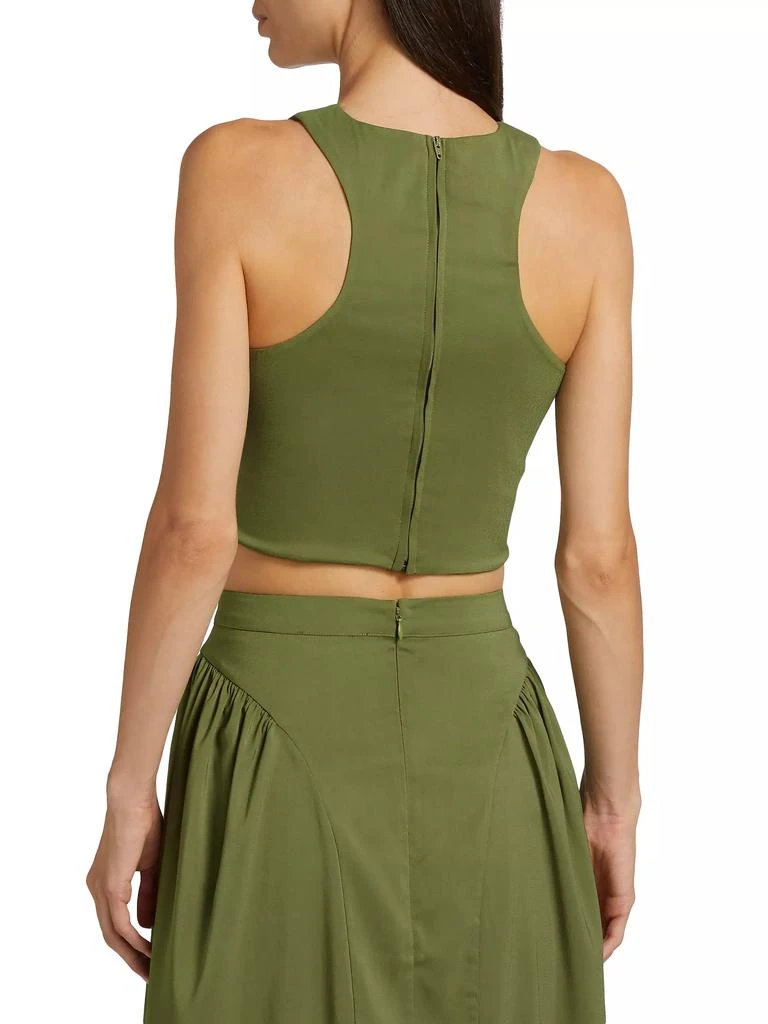 Azeeza Lina Satin Crop Top 5