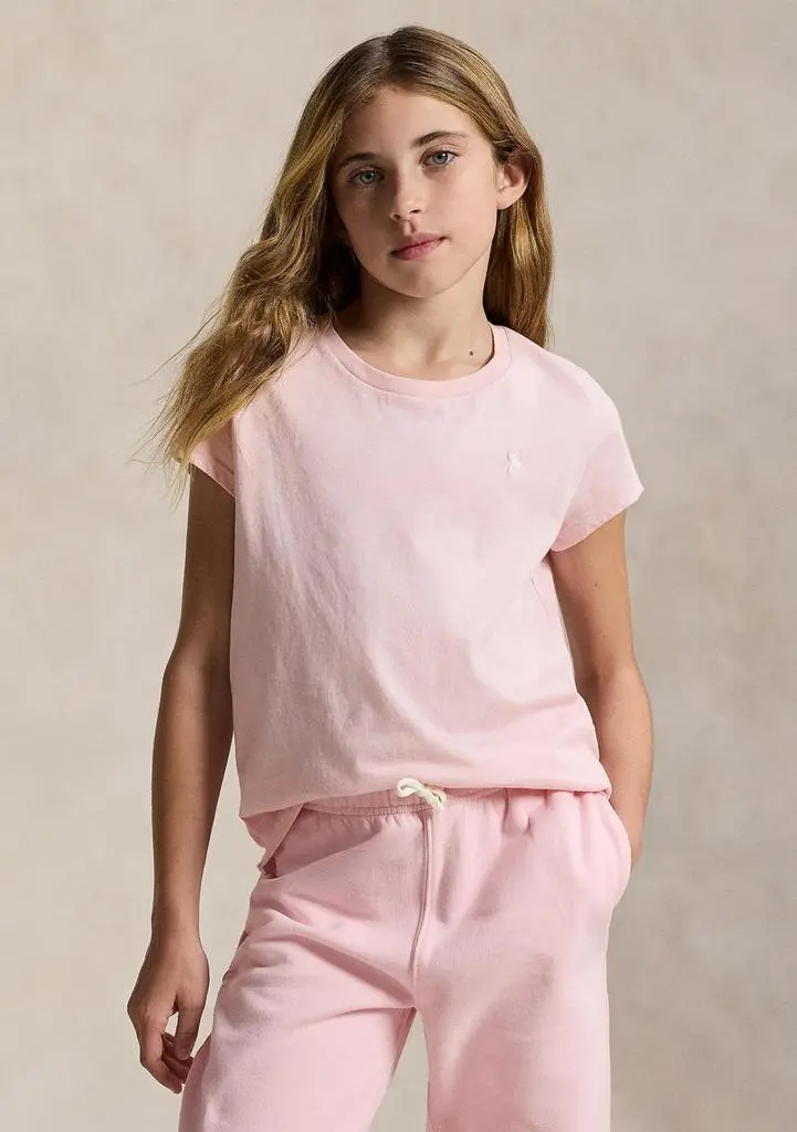 Ralph Lauren Girls 7-16 Cotton Jersey T-Shirt