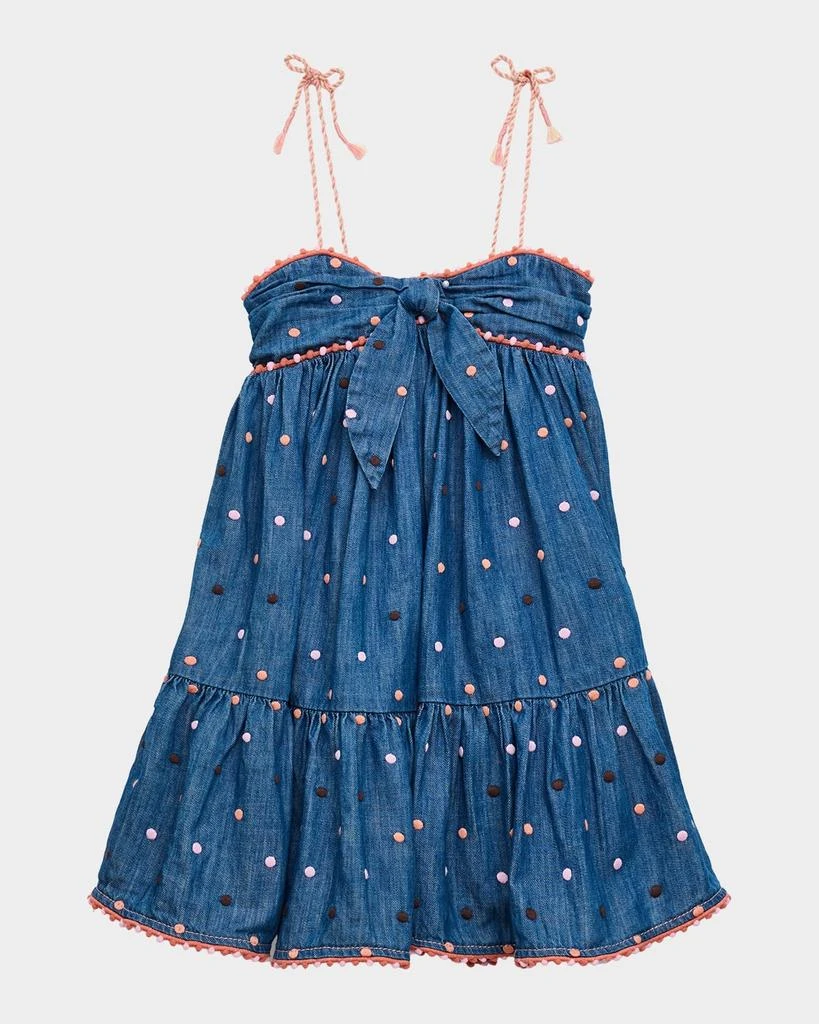 Zimmermann Girl
s Awaken Embroidered Denim Dress, Size 1-12