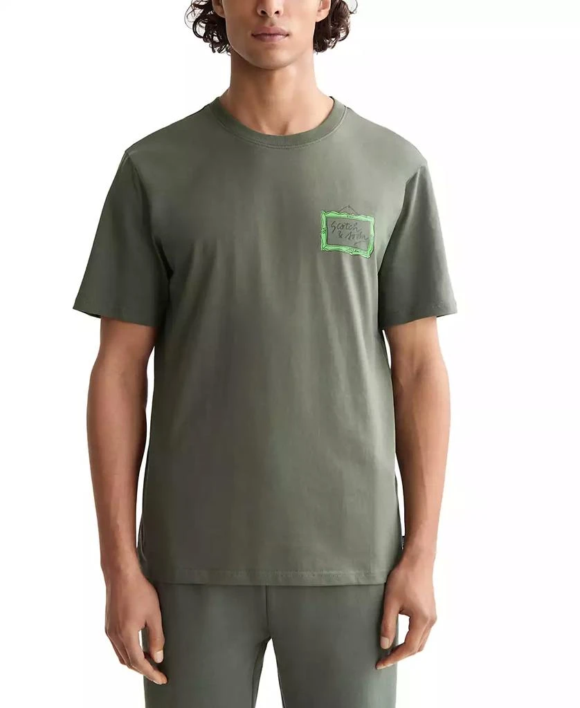 Scotch & Soda Men's Short Sleeve Screen Print Logo Graphic T-Shirt 1