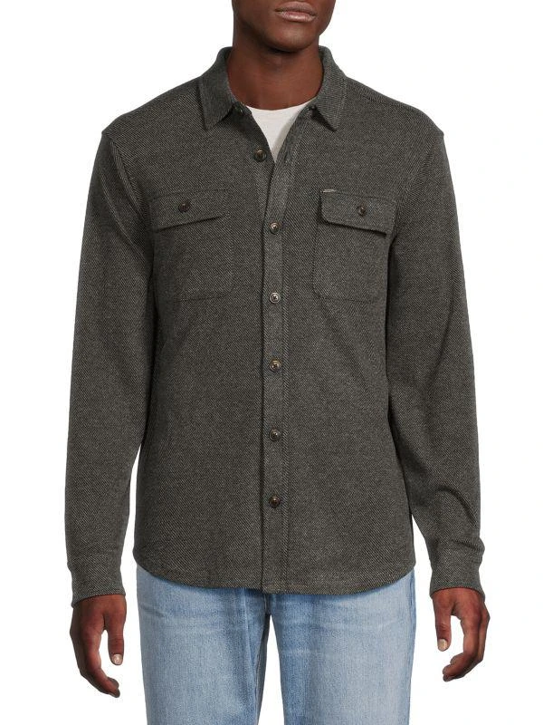 BUFFALO David Bitton Sigge Textured Long-Sleeve Shirt 1