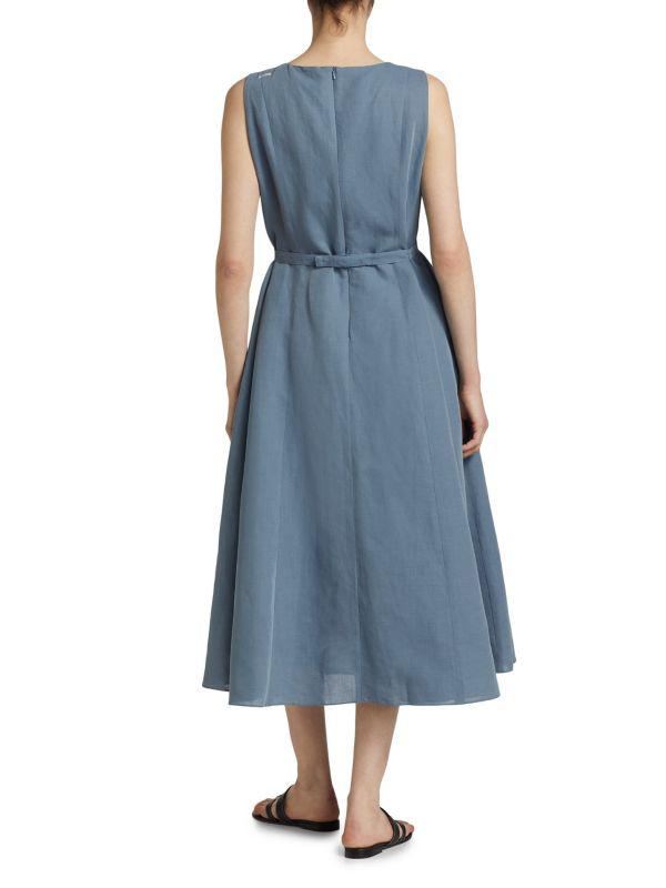 Max Mara Amelie Belted Fit & Flare Dress - Dresses & Skirts