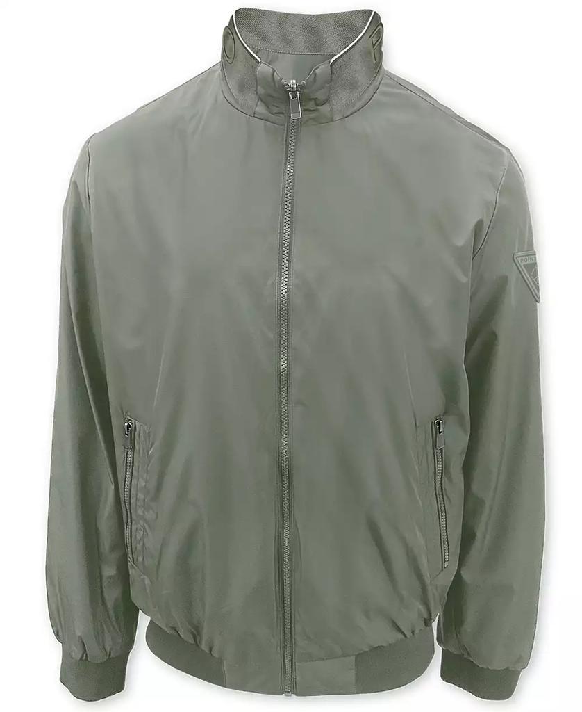 Point Zero Men's Water-Repellent Full-Zip Bomber Windbreaker