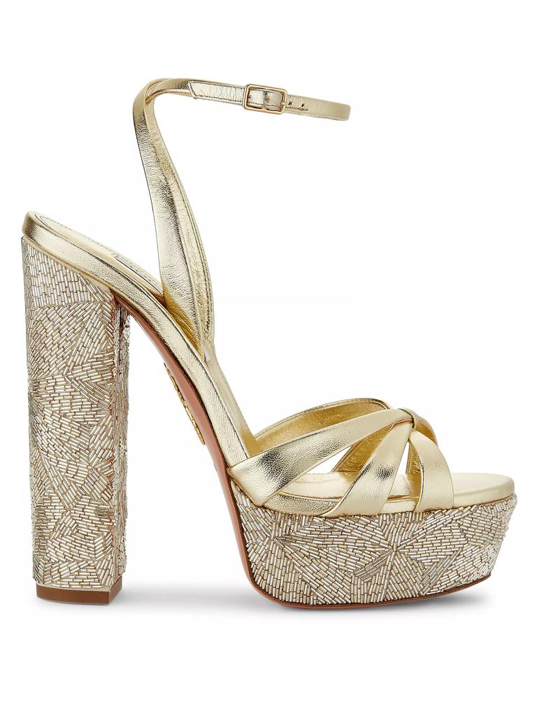 Aquazzura La Nuit 140MM Platform Sandals - Shoes - Compare
