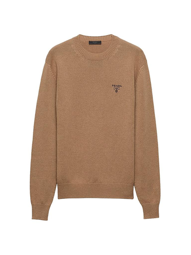 【送料&関税込】Prada Melange Sand Cashmere Sweater Prada Melange Sand Cashmere Sweater - Sweaters - BeyondStyle