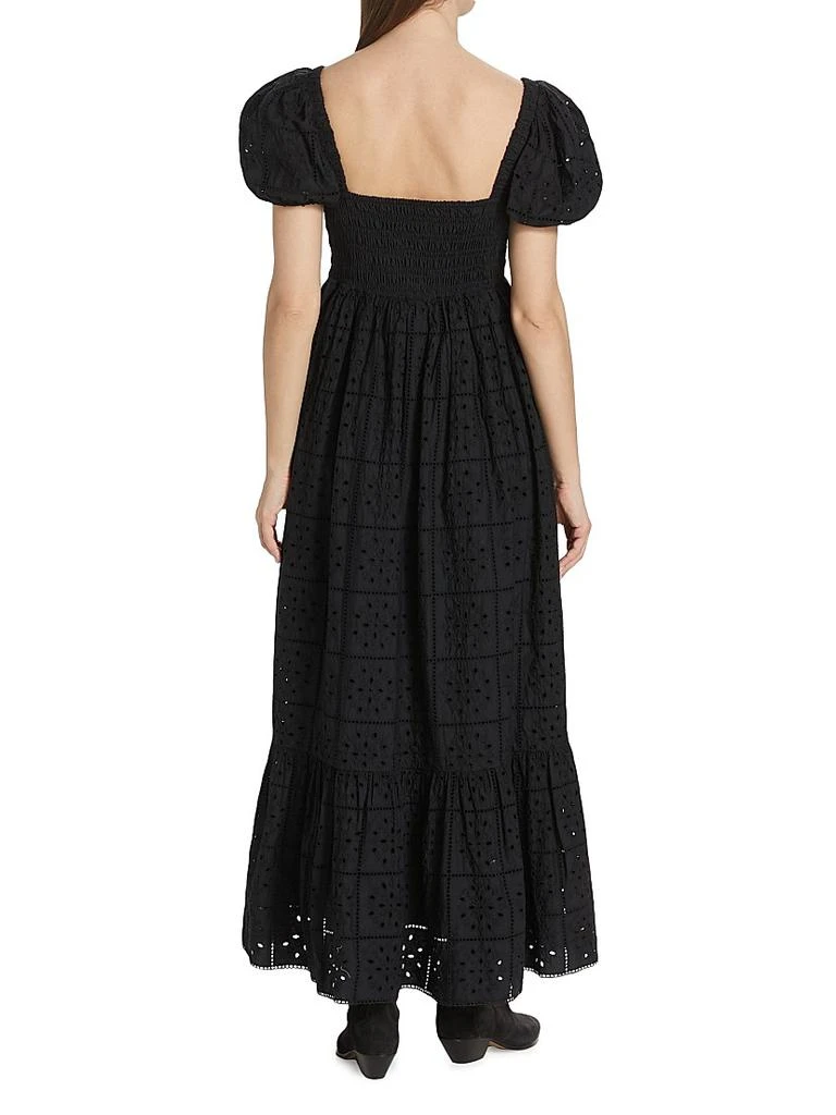 Ganni Broderie Anglaise Cotton Maxi Dress 5