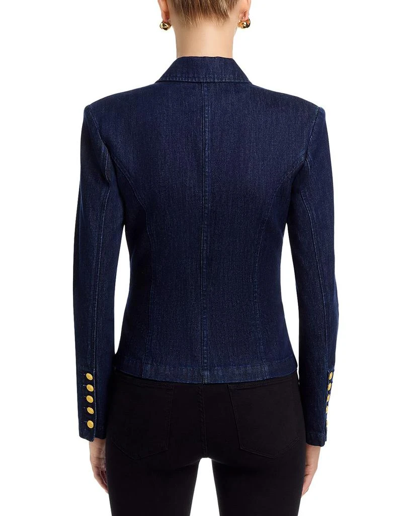 L'Agence Emerson Denim Structured Blazer 4