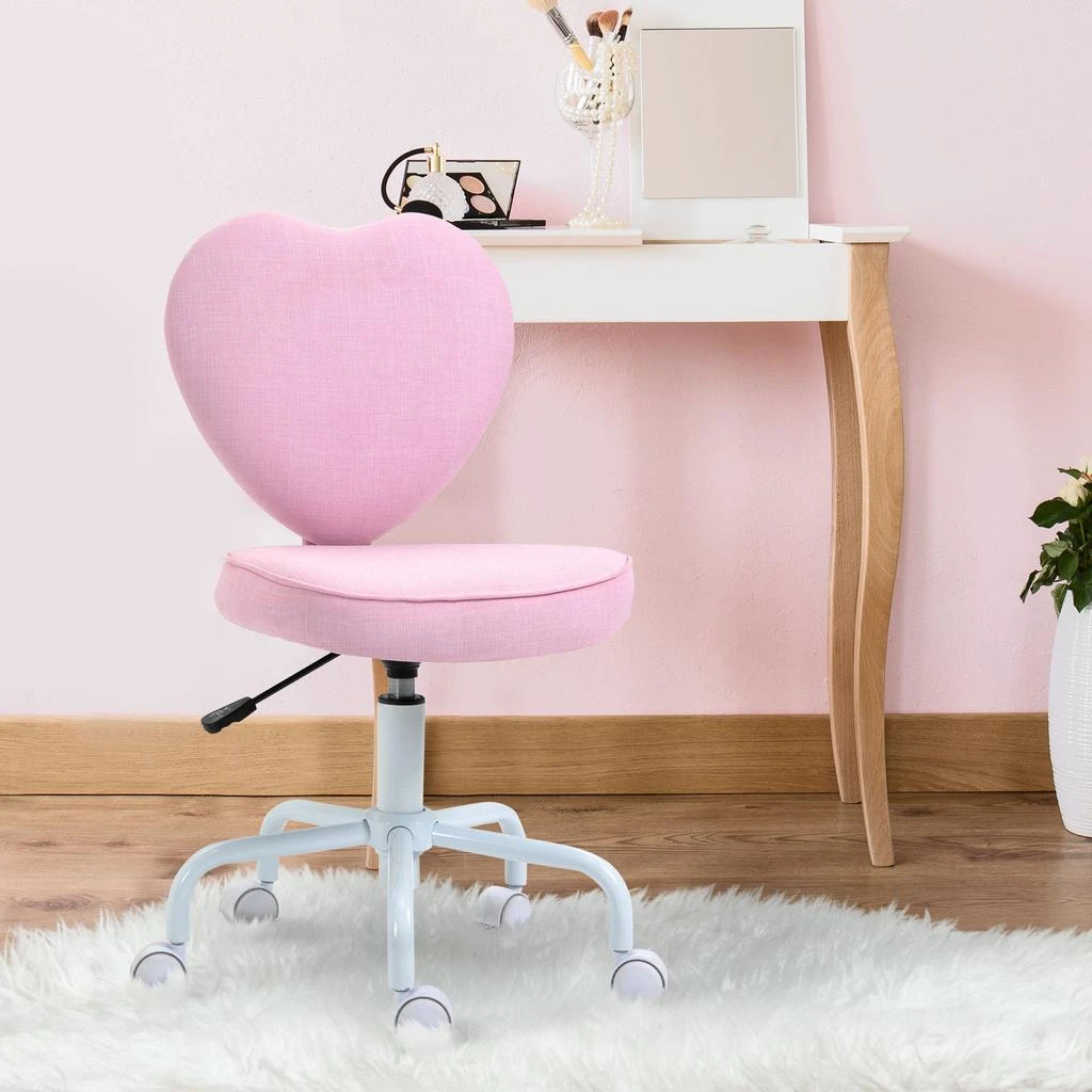 Hivvago Heart Shaped Back Office Chair Adjustable Height 2