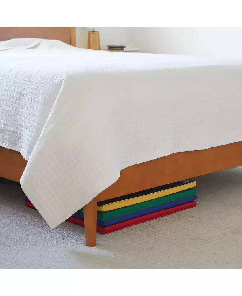 ECR4Kids SoftZone Quad Fold-N-Go Activity Mat and Patchwork Toddler Blocks, Assorted, 13-Piece 7