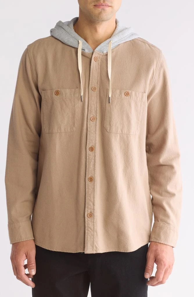 Lucky Brand Hooded Button Shirt Jacket 1