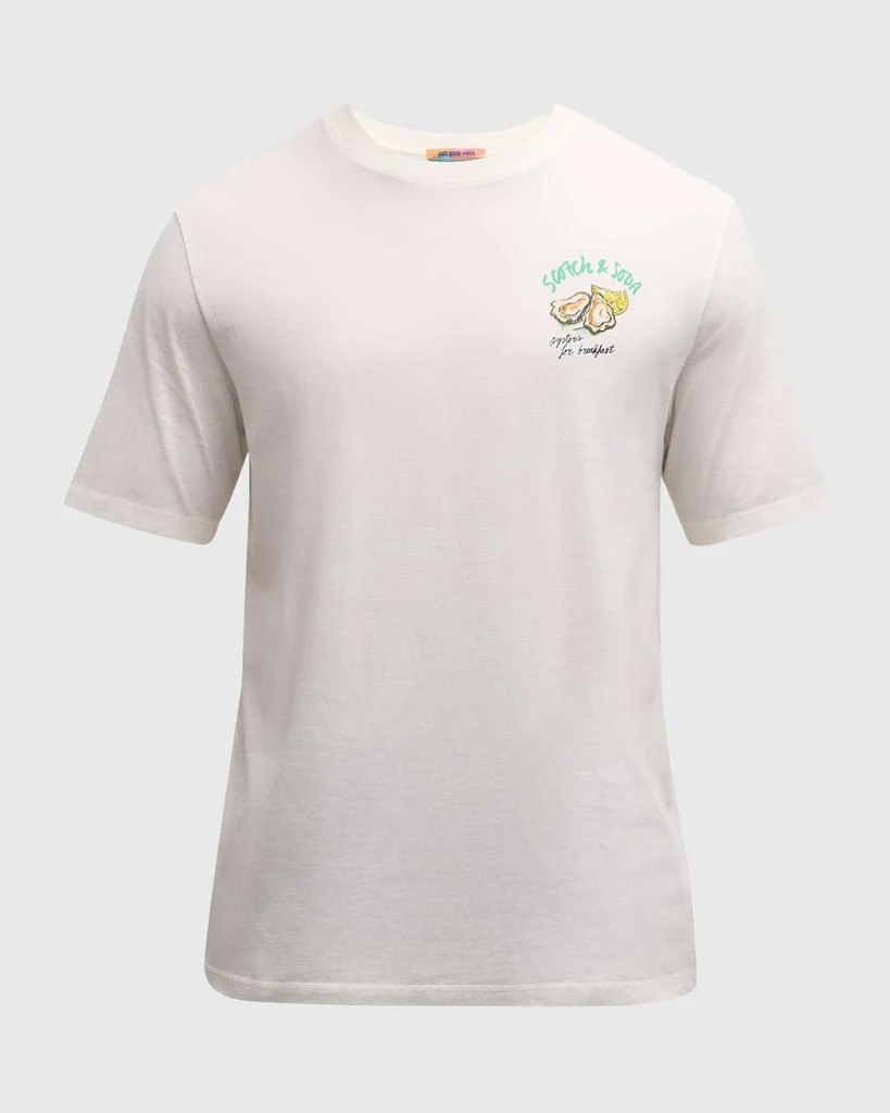 Scotch & Soda Men's Oyster Artwork T-Shirt 1