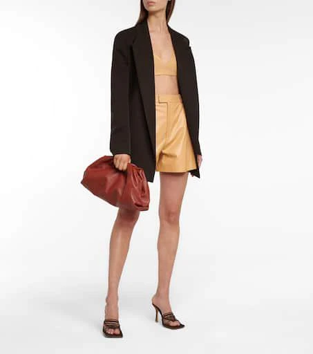 Zeynep Arçay Leather bralette 2