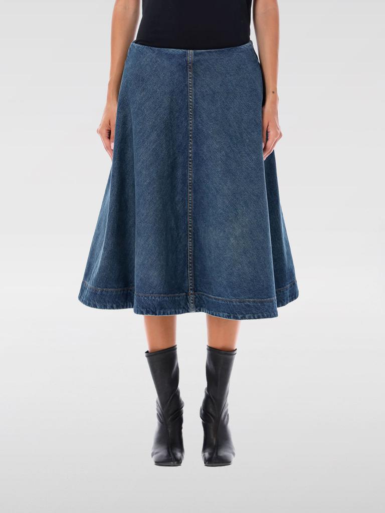 スカート Khaite Semi-Transparent Silk Maxi Skirt With Deep Back Slit Khaite Semi-Transparent Silk Maxi Skirt With Deep Back Slit