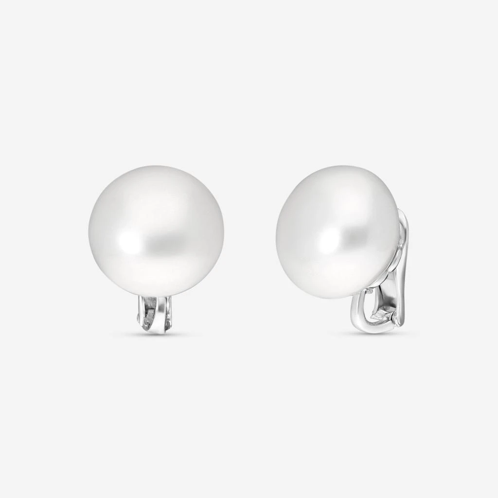 Assael Assael Platinum South Sea Cultured Pearl Clipback Earrings E6716 1