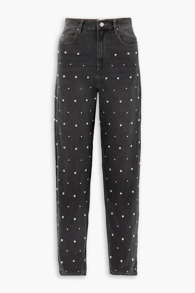 MARANT  ÉTOILE Corsy embellished faded boyfriend jeans 1