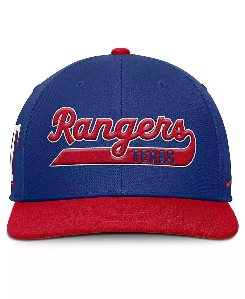 NIKE Men's Royal/Red Texas Rangers Pro Performance Snapback Hat 2
