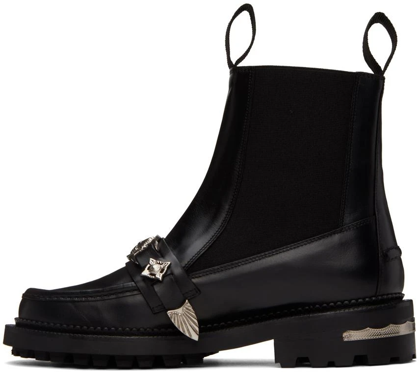 Toga Pulla SSENSE Exclusive Black Embellished Chelsea Boots 3