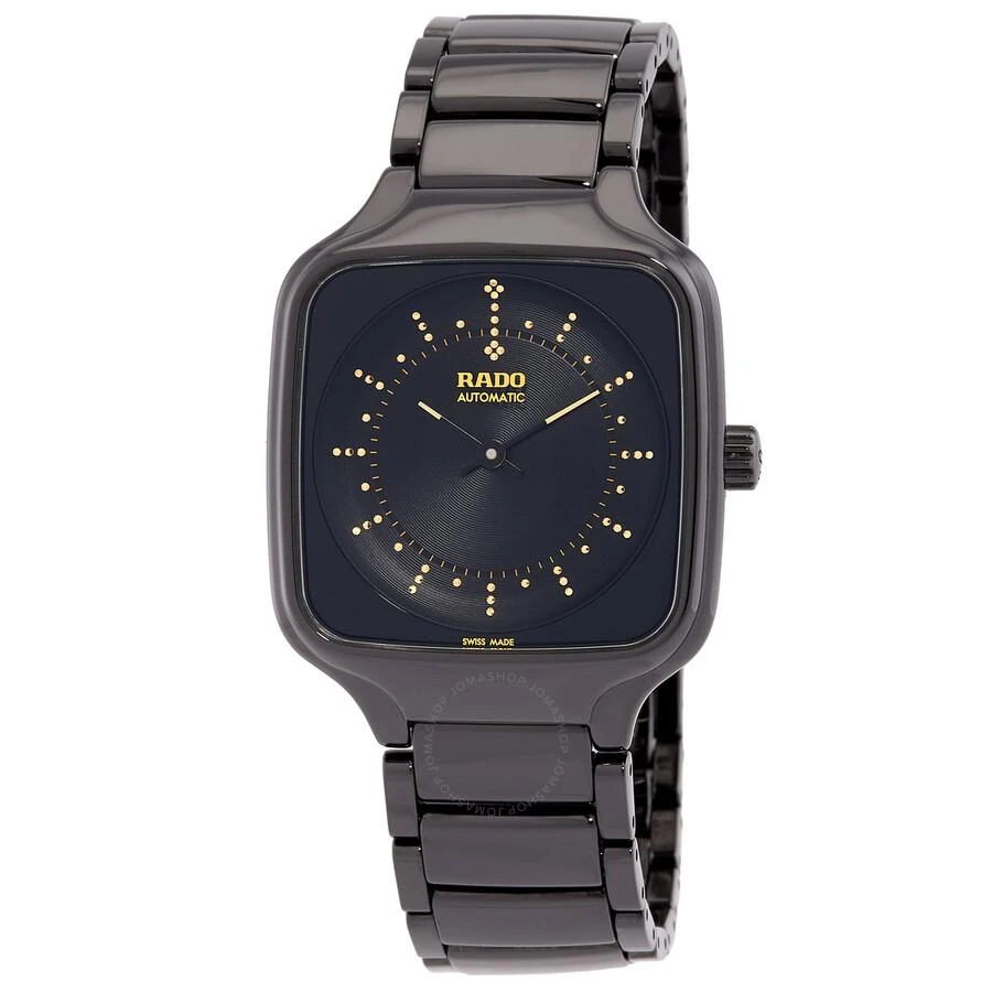 Rado True Square x Yuan Youmin Automatic Black Dial Watch R27078152 1