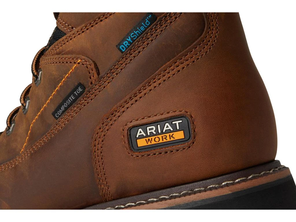 Ariat Longview Shock Shield 8" Waterproof Composite Toe Work Boots 6