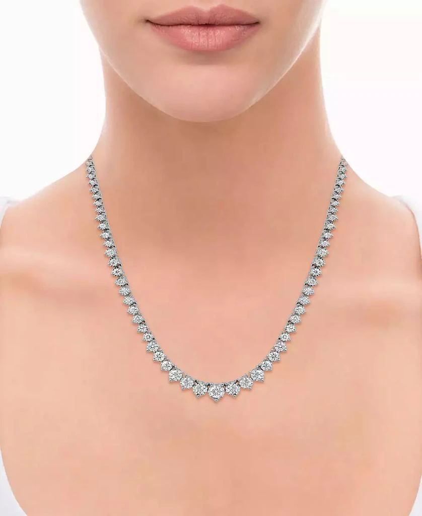 Macy's Diamond Graduated Tennis Necklace (5 ct. t.w.) in 14K White Gold or 14k Yellow Gold 2