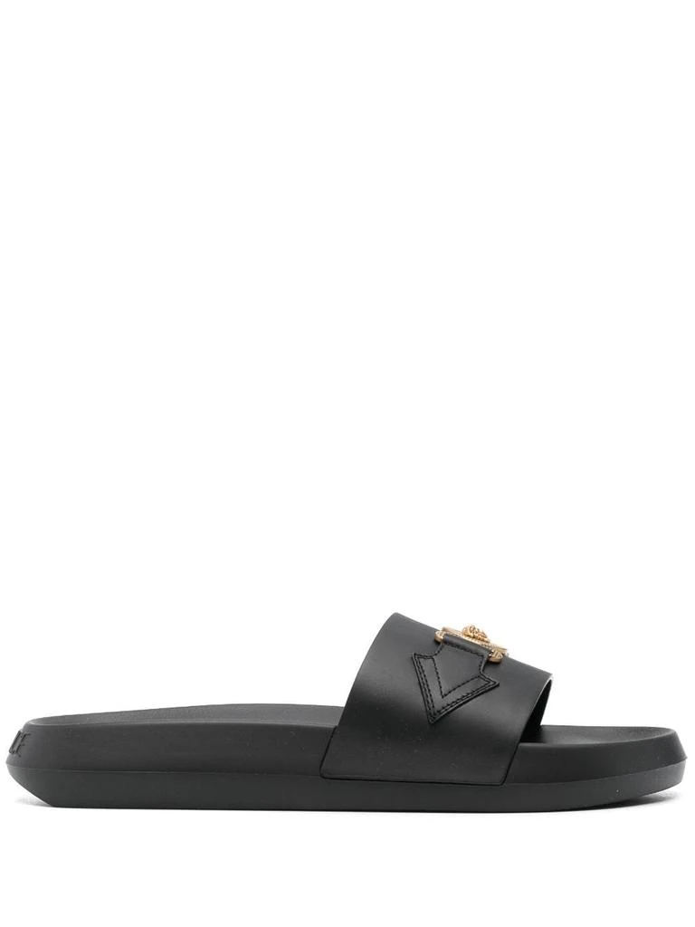 Shop Calf Leather Slide Sandals on Sale at BeyondStyle – Get  display picture 2