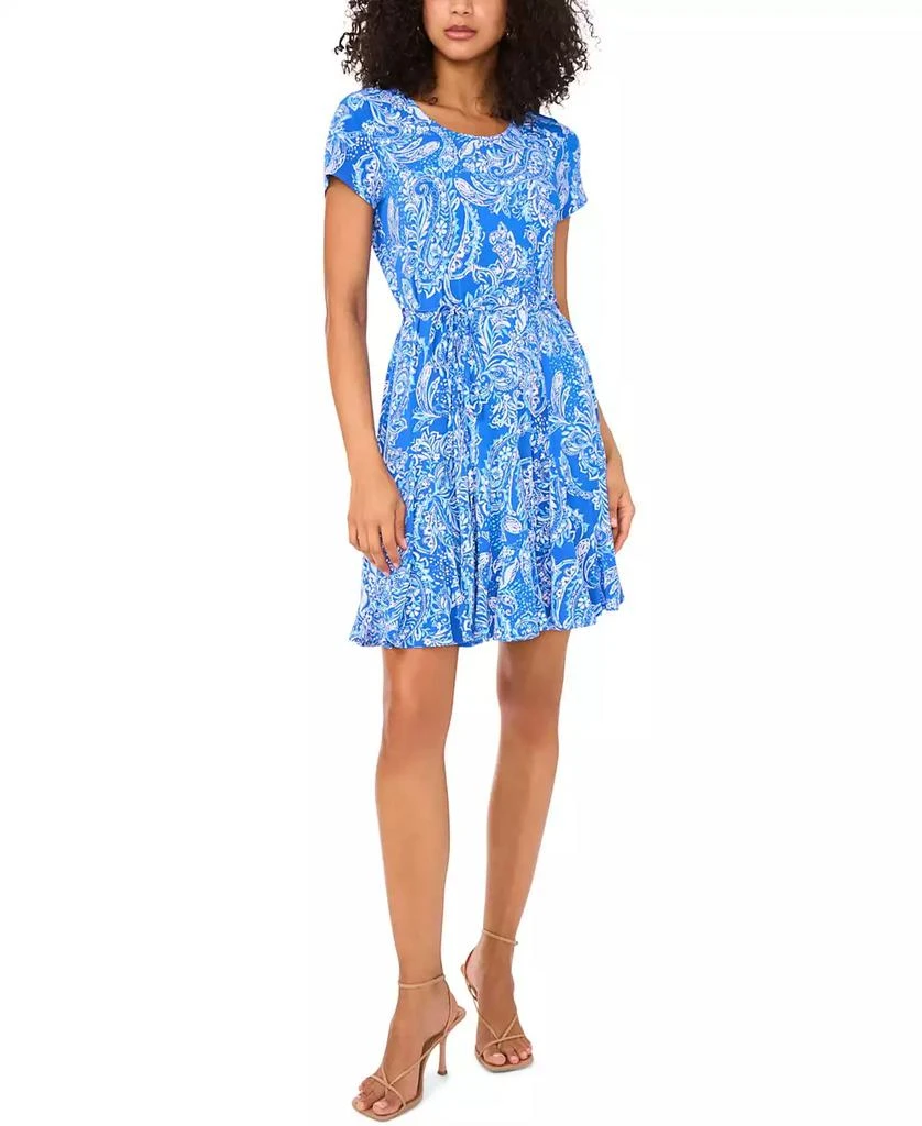 MSK Women's Printed Jersey Fit & Flare Dress 1