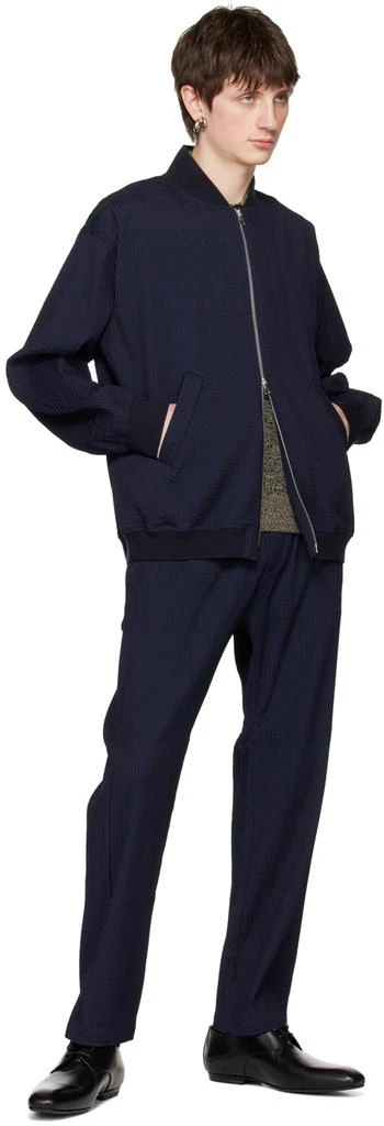 BARENA Navy Tofolo Stragia Bomber Jacket 4