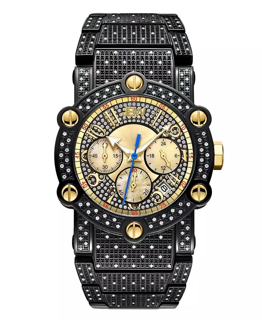 Jbw Men's Luxury Phantom Black Stainless Steel Bracelet Watch, 42mm 1