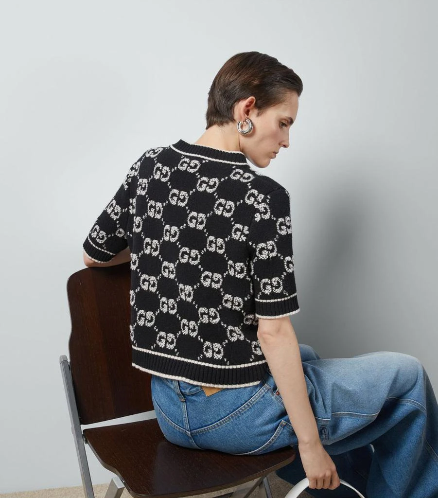 Gucci Wool Short-Sleeve Sweater 5
